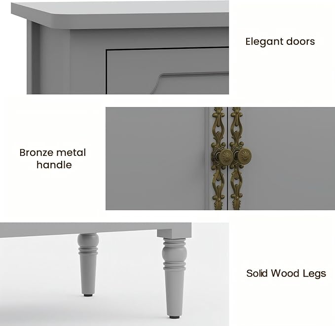 RoyalCraft 118" Buffet Cabinet - Image 5