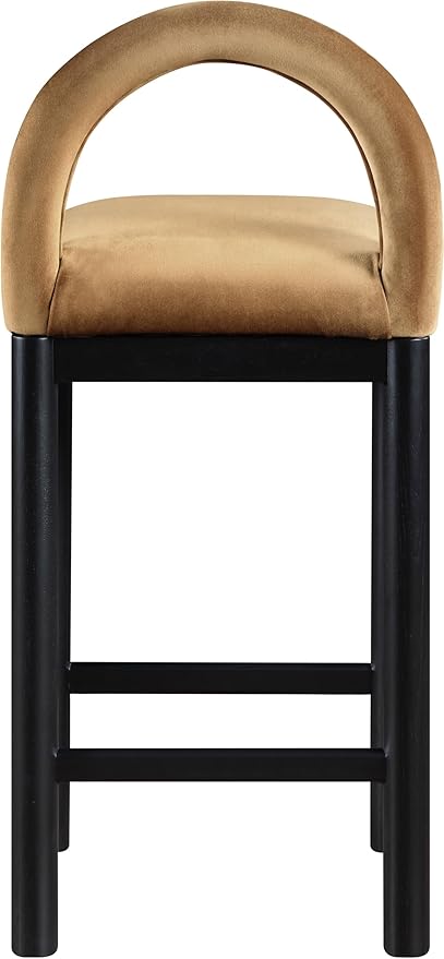 Meridian Furniture 11035Saddle-C Conrad Collection Art Deco Counter Stool - Image 6