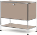 Metal Sidetable with Flap Door, 27.5" Height by SIMPLINK