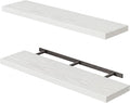 Fixwal Floating Shelves for Wall, 35.4" Long Heavy Duty Wall Mounted Rustic by Fixwal