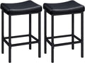 HOOBRO Bar Stools, Counter Height Stools, Saddle Barstools by HOOBRO