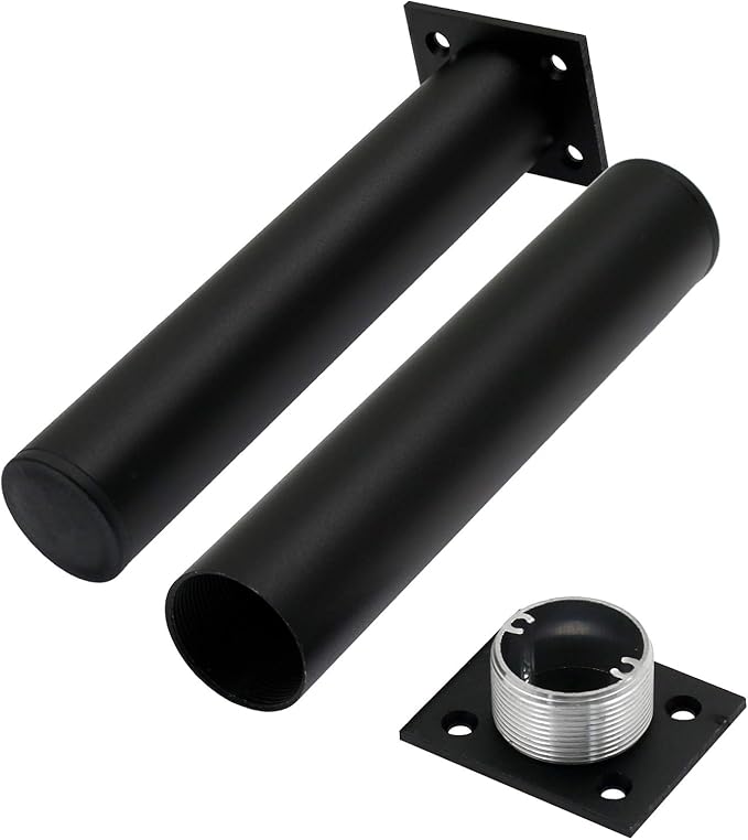 4 Pack Adjustable Furniture Legs Round 1.5" Dia Thickened Aluminum Alloy Sofa - Image 2