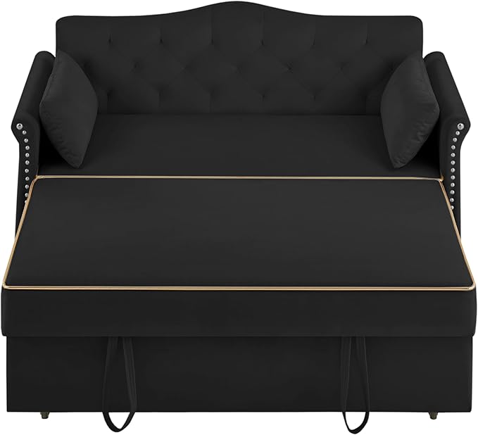 Auvsoce 57'' Convertible Sleeper Sofa Bed - Image 5