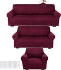 Peryiter 3 Pcs Couch and Loveseat Covers Set Sofa Cover by Peryiter