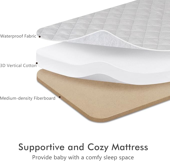 TotRun Bassinet Bedside Sleeper, Rocking Bassinets - Image 6