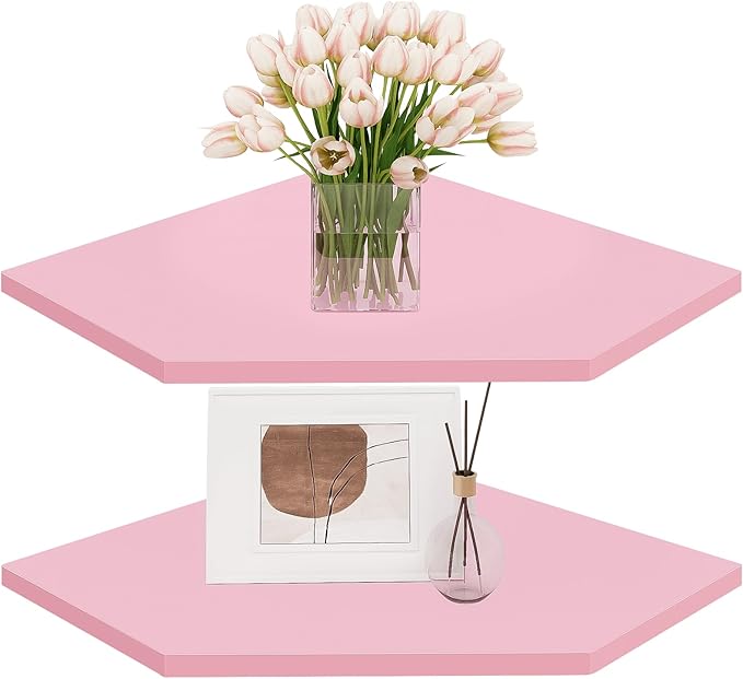 Homode Corner Floating Shelves, Corner Wall Shelf by Homode