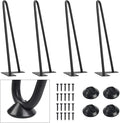 SMARTSTANDARD 12 Inch Heavy Duty Hairpin Furniture Legs, Metal Home DIY Projects by SMARTSTANDARD
