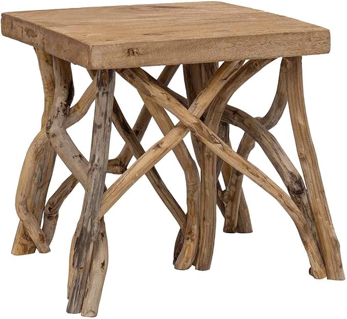 Brown Coffee Table Recycled Wood Table - Image 9