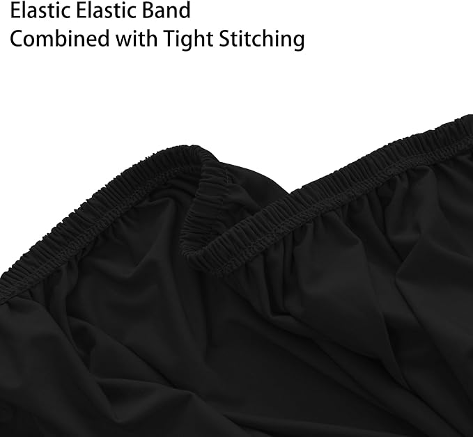 Super Stretch 40x40x15 inch Square Ottoman Cover- Soft Form Fit Ottoman Cover - Image 6