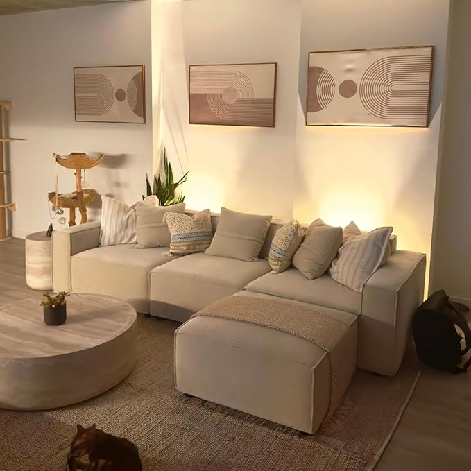 Acanva Luxury Modular Sectional Living Room Sofa Set, Modern Minimalist Style - Image 5