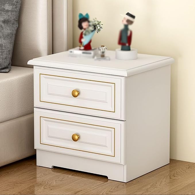 Bed Side Table/Night Stand Light Luxury Solid Wood Bedside Table, Simple Home - Image 4