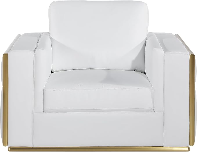 Blackjack Furniture Catania Modern Top Grain Italian Leather Sofa Set - Image 3