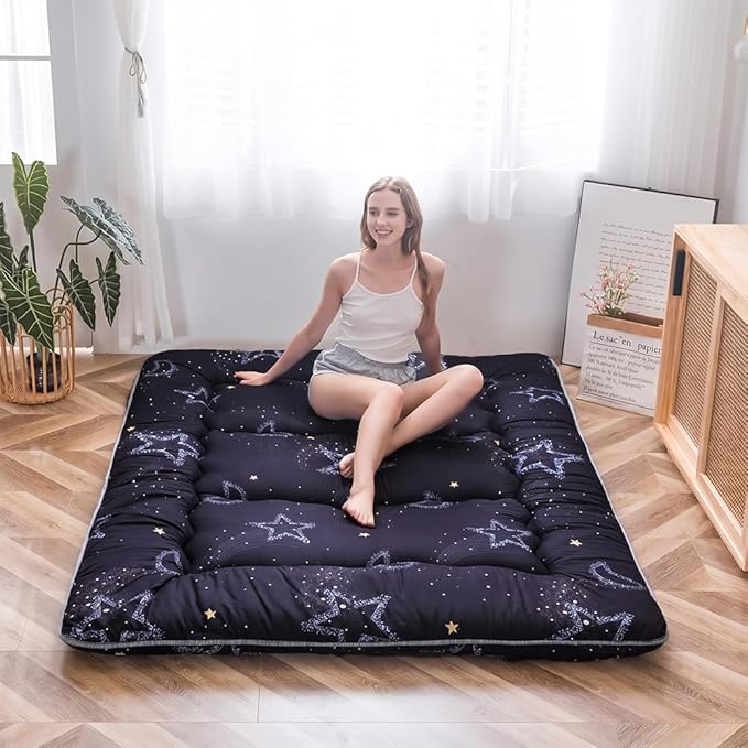 MAXYOYO Japanese Futon Mattress Floor Mattress Sleeping Pad Foldable Mat Roll - Image 7