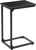 AMHANCIBLE C Shaped End Table, Couch Tables that Slide Under, TV Tray Snack by AMHANCIBLE