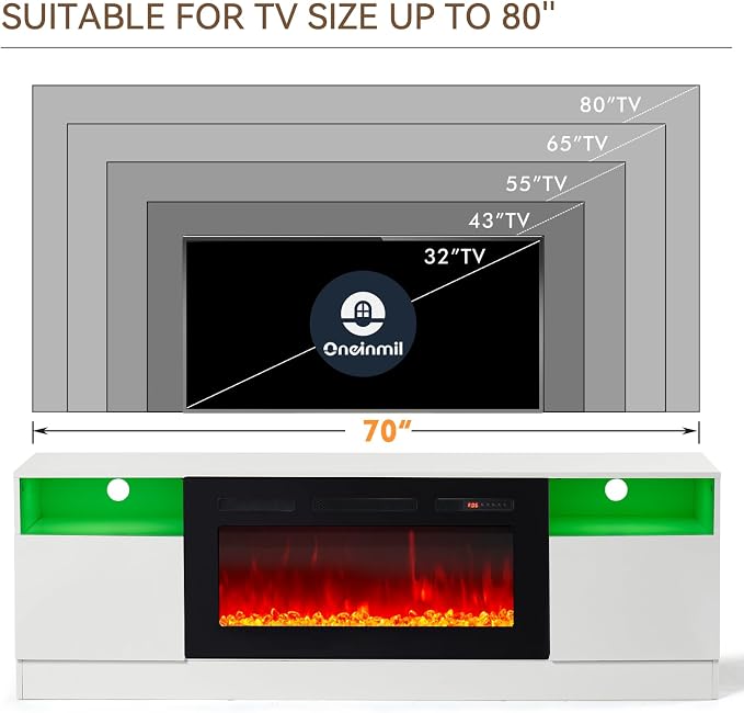 oneinmil Fireplace TV Stand - Image 6