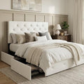 Allewie Upholstered Queen Size Platform Bed Frame by Allewie