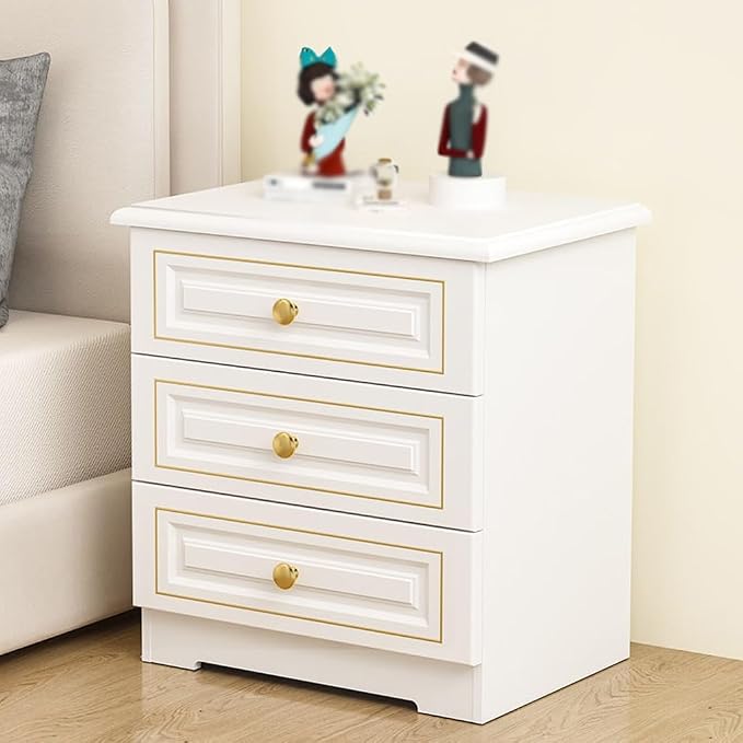 Bedside Storage Table Light Luxury Solid Wood Bedside Table, Simple Home - Image 5