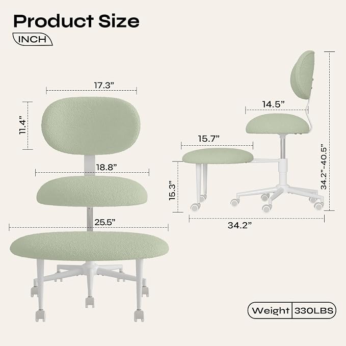Pinmoco Ergonomic Cross Legged Office Chair - Image 2