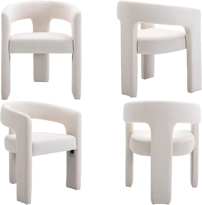 VESCASA Velvet Barrel Dining Chair - Image 6