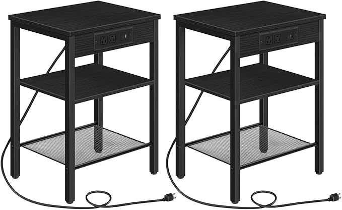 HOOBRO Side Tables Set of 2 by HOOBRO