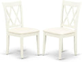 East West Furniture CLC-LWH-C Clarksville Kitchen Dining Chairs by EastWestFurniture