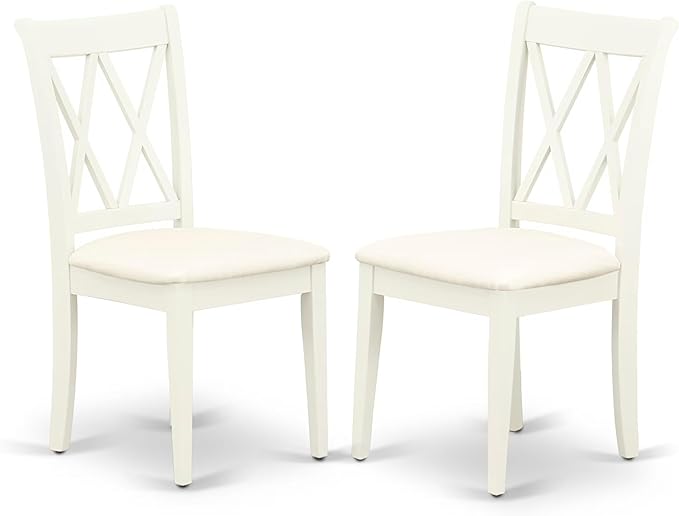 East West Furniture CLC-LWH-C Clarksville Kitchen Dining Chairs by EastWestFurniture