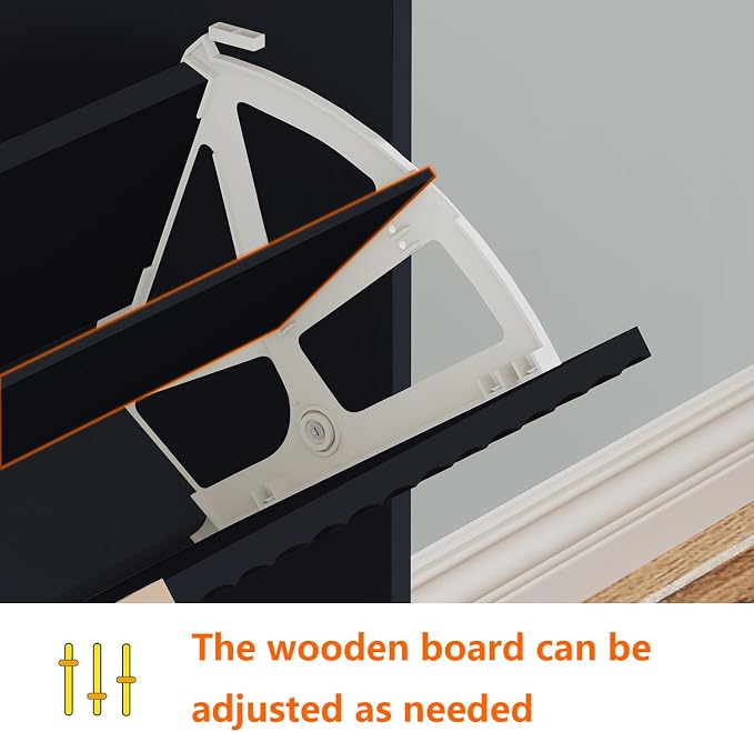 Shoe Cabinet Storage, Modern Freestanding Organizer - Image 4