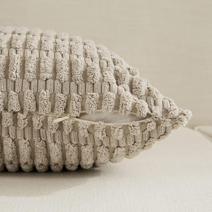 Fancy Homi 4 Packs Decorative Throw Pillow Covers - Image 4