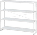 HCHQHS Bookshelf, 4-Tier Industrial Bookcase, Freestanding Tall Bookshelves by HCHQHS