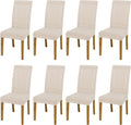 BIETYONE Stretch Dining Chair Covers Set of 8, Soft Removable Washable Kitchen by BIETYONE