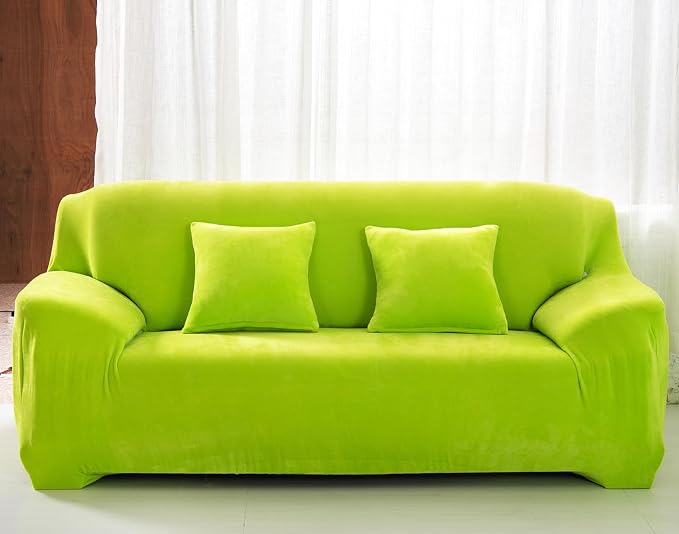 vctops 1-Piece Velvet Plush Stretch Loveseat Sofa Slipcover by vctops