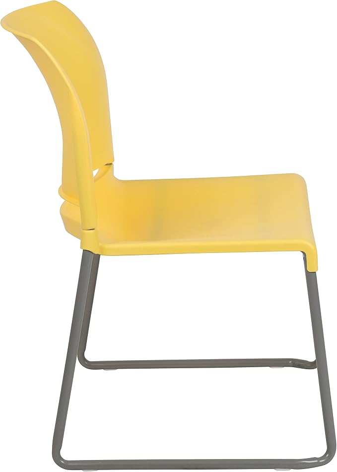 Flash Furniture HERCULES Series 5 Pack 880 lb. Capacity Yellow Full Back - Image 9