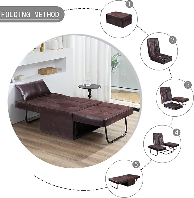BIGSYY Sofa Bed, PU Imitation - Image 6
