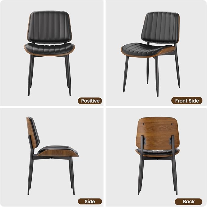 YaFiti Dining Chairs Set of 4, Mid Century Modern Dining Room Kitchen Chairs - Image 7