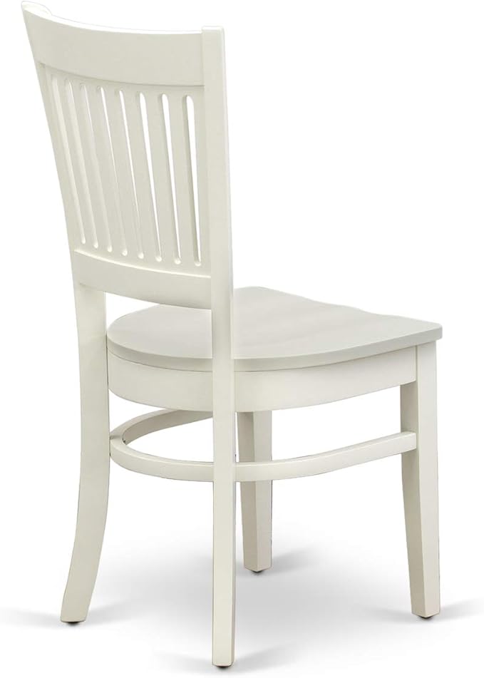 East West Furniture NDVA3-LWH-W 3 Piece Modern Dining Table Set Contains a - Image 11