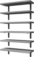 WOPITUES Wood Floating Shelves Set of 6, Shelves by WOPITUESOfficial
