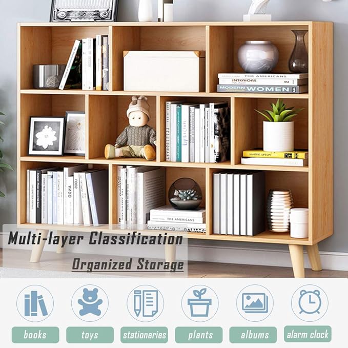 IOTXY Wooden Open Shelf Bookcase - Image 4