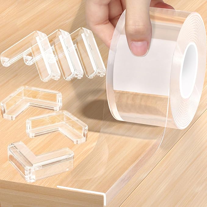 Clear Soft Corner Protectors for Furniture Strip, 2 in x 13.12 FT Edge Bumper by Unknown