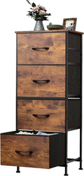 WLIVE Dresser with 4 Drawers, Fabric Storage Tower, Organizer Unit by WLIVE