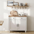 WAMPAT 34’‘ White Buffet Cabinet by WAMPAT