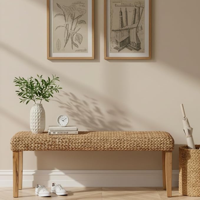 Solid Wood Acacia Indoor Bench by AVCONNECT