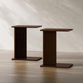 RECCI Solid Bamboo C-Shaped End Table Set of 2 by RECCI