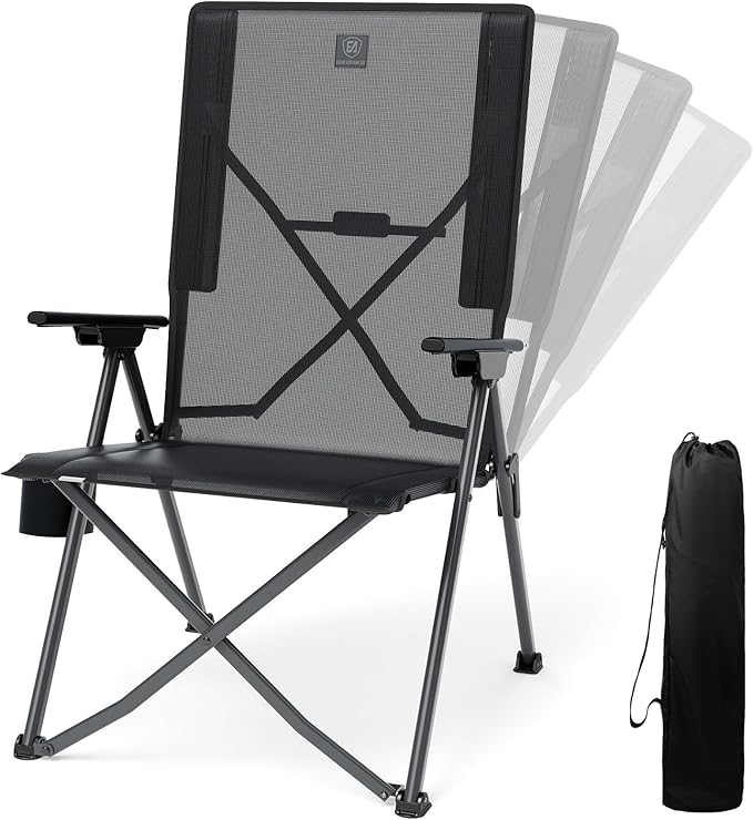 EVER ADVANCED Teslin Reclining Camping Chairs by EVERADVANCED