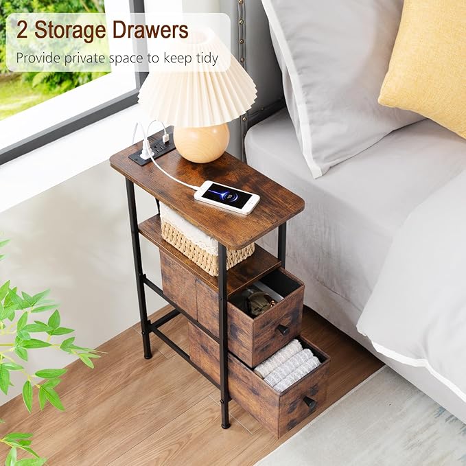 LOAKEKEL Narrow Nightstand - Image 6
