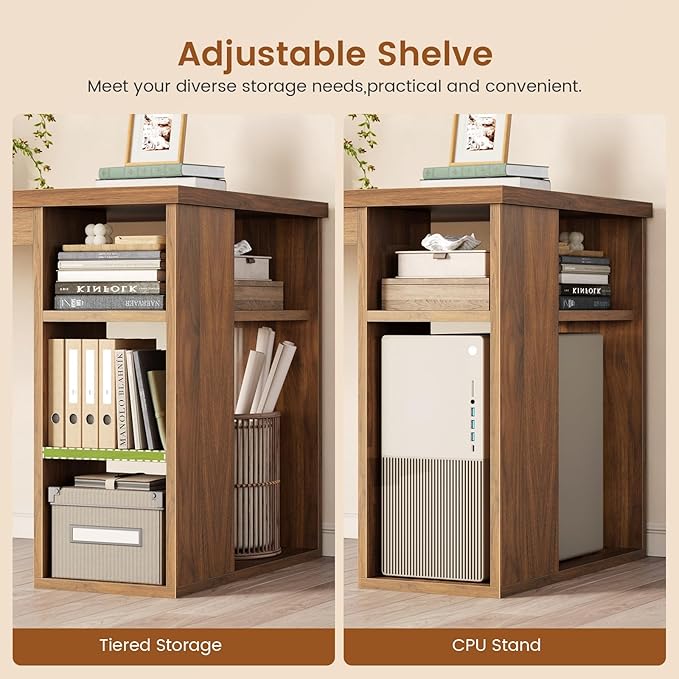 SEDETA 67" Farmhouse L Shaped Desk - Image 4