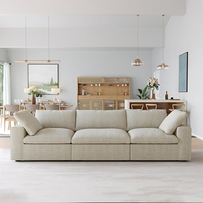 JACH 3-Seater Cloud Modular Sectional Couches, Convertible Couch, Cushion - Image 4
