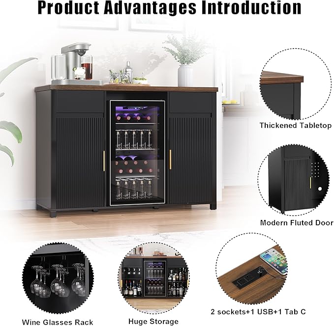 GDLF Large Coffee Bar Cabinet - Image 6