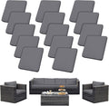 Outdoor Cushion Covers Set, Replacement by SUKAIKEQA