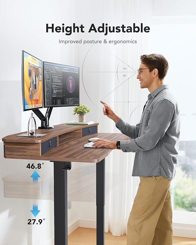 HUANUO 48″ x 24″ Electric Standing Desk - Image 6