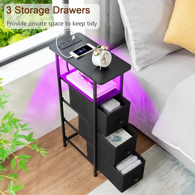 LOAKEKEL Narrow End Table Living Room - Image 7